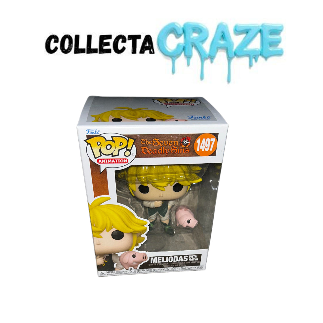 Meliodas With Hawk - #1497 - Funko Pop! - Animation - The Seven Deadly Sins