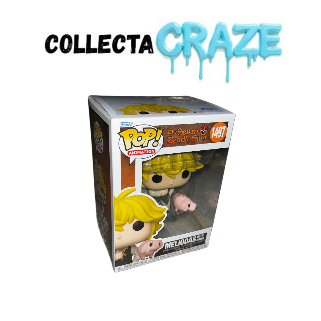 Meliodas With Hawk - #1497 - Funko Pop! - Animation - The Seven Deadly Sins