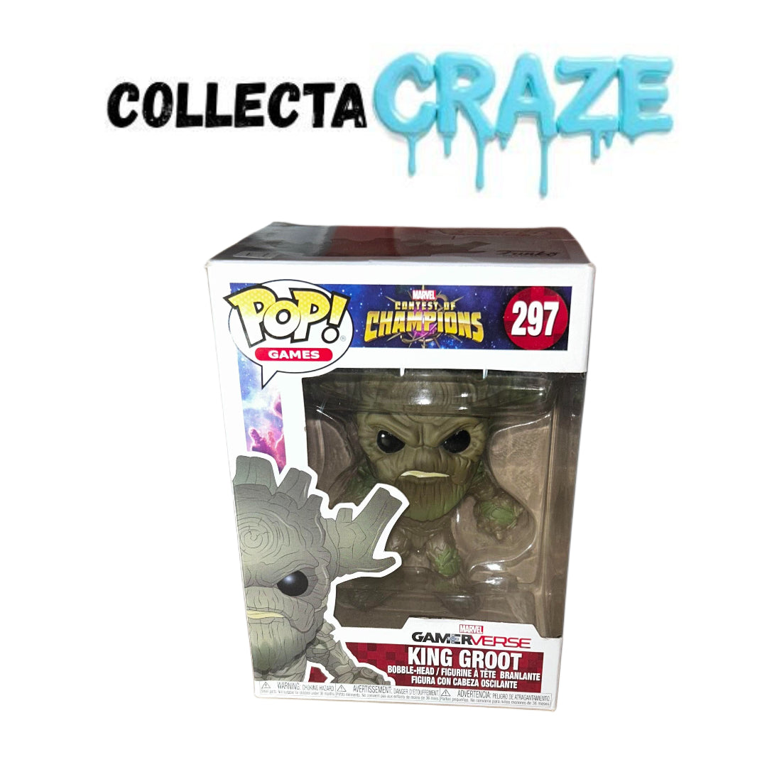 King Groot - #297 - Funko Pop! - Games - Marvel - Contest Of Champions