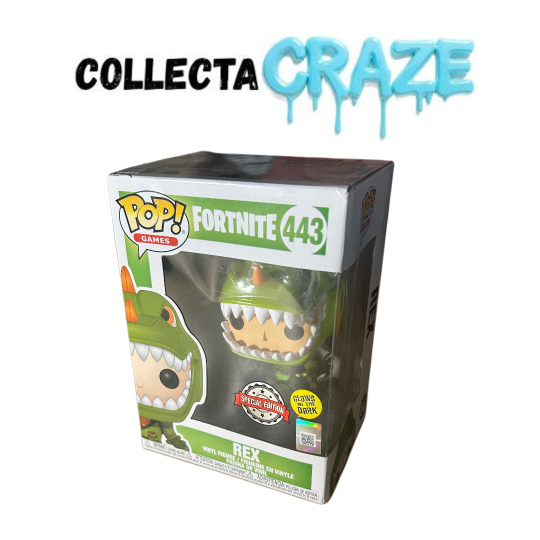 Rex - #443 - Funko Pop! - Special Edition - Glow In The Dark - Games - Fortnite