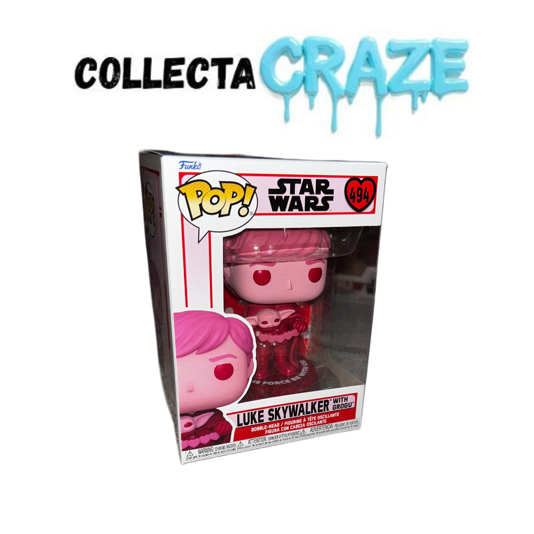 Luke Skywalker With Grogu - #494 - Funko Pop! - Star Wars
