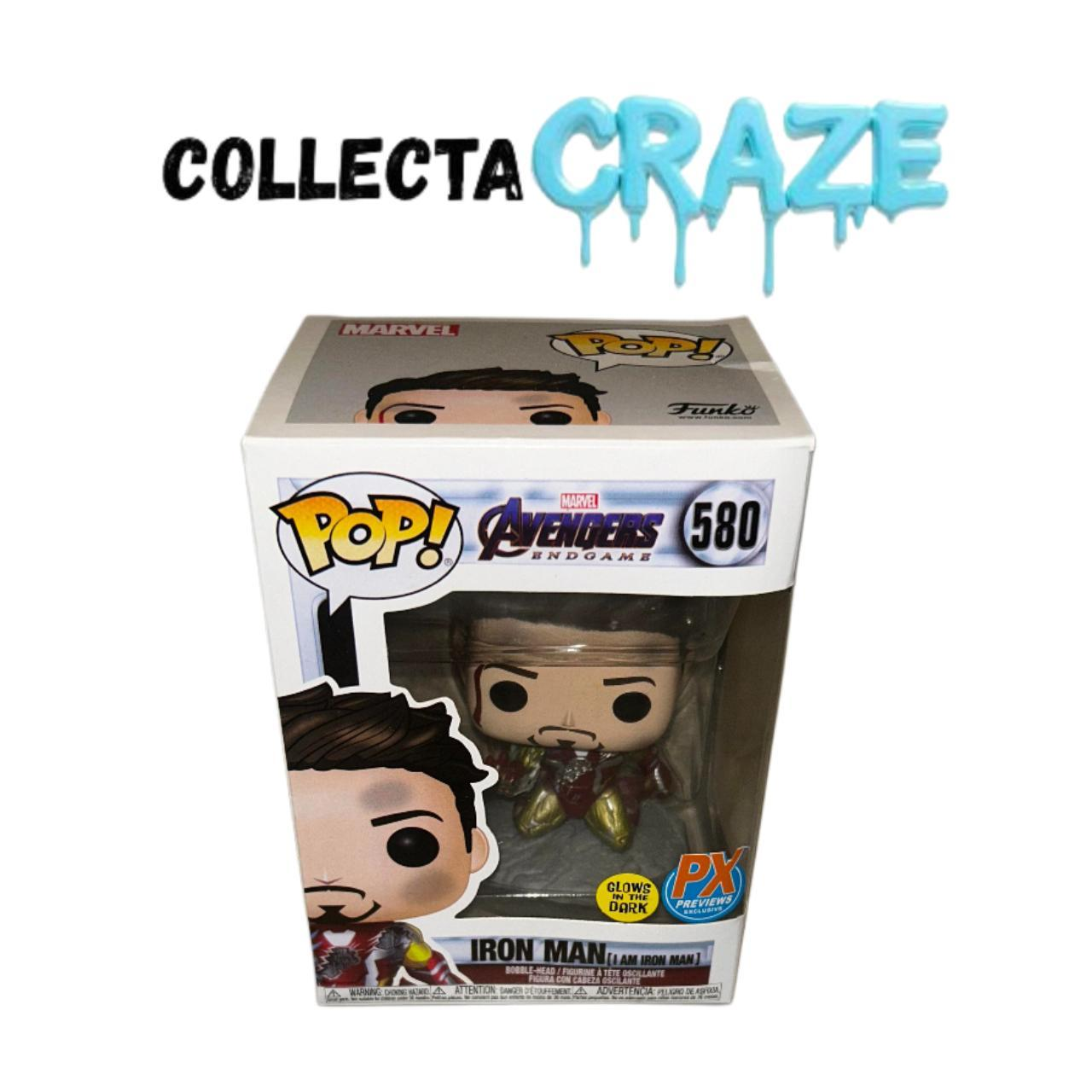Iron Man (I Am Iron Man) - #580 - Funko Pop! - Marvel - Avengers Endgame - Glow In Dark - PX Previews Exclusive