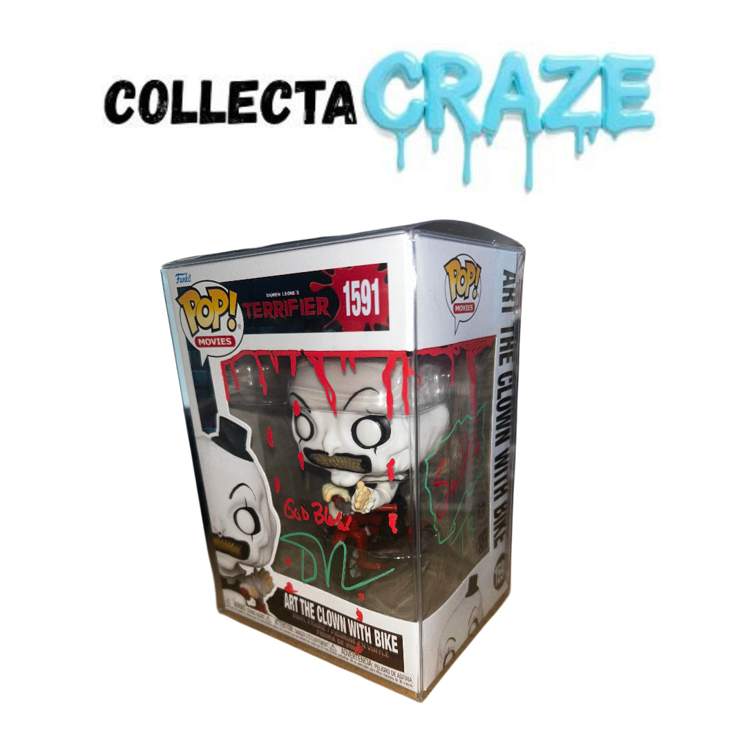 Art The Clown With Bike Signed Daniel Roebuck - #1591 - Funko Pop! - Movies - Terrifier
