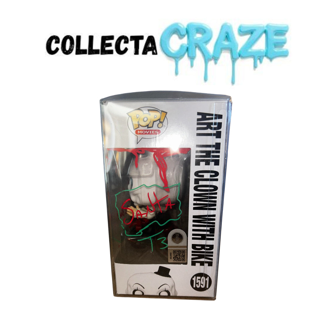 Art The Clown With Bike Signed Daniel Roebuck - #1591 - Funko Pop! - Movies - Terrifier