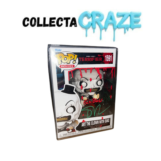 Art The Clown With Bike Signed Daniel Roebuck - #1591 - Funko Pop! - Movies - Terrifier