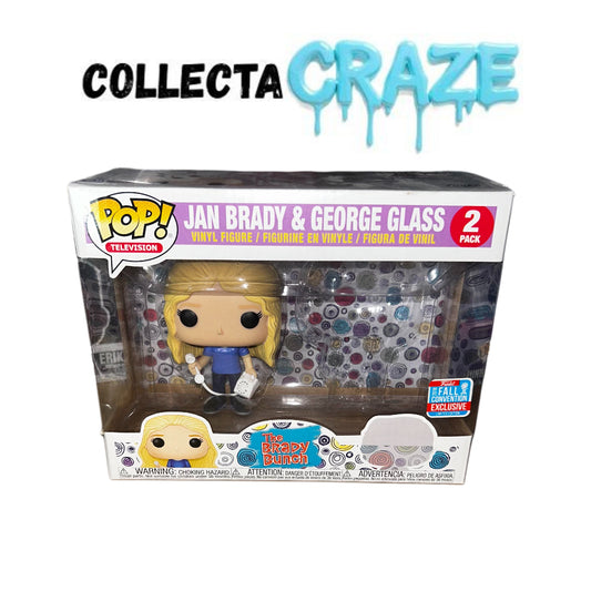 Jan Brady & George Glass - 2 Pack - Funko Pop! - 2018 Fall Convention - TV - The Brady Bunch