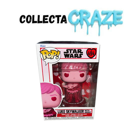 Luke Skywalker With Grogu - #494 - Funko Pop! - Star Wars