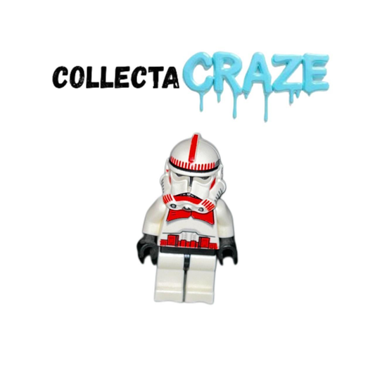Clone Shock Trooper - Coruscant Guard (Phase 2) - Black Head - Lego - Minifigures